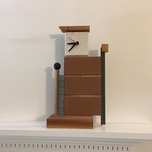 Clock with a Unique Wood Design by Modern Artifact